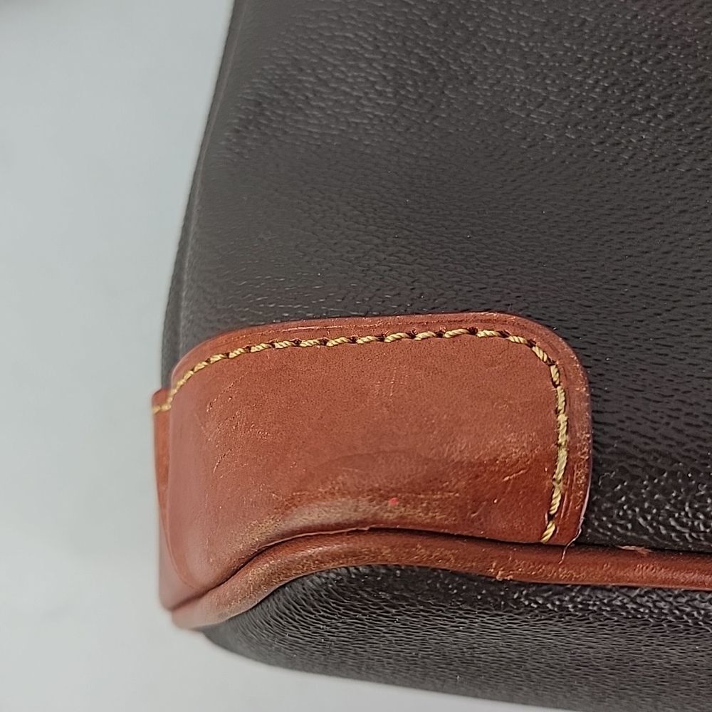 Dooney & Bourke Dark Brown Crossbody with Tan Trim - Picture 10 of 13